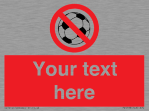 Custom No Ball Games Sign